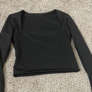 Elegant Black Long Sleeve Top